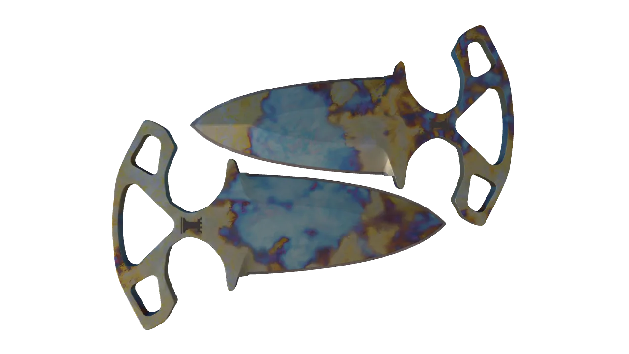 Shadow Daggers | Case Hardened seed #630, back
