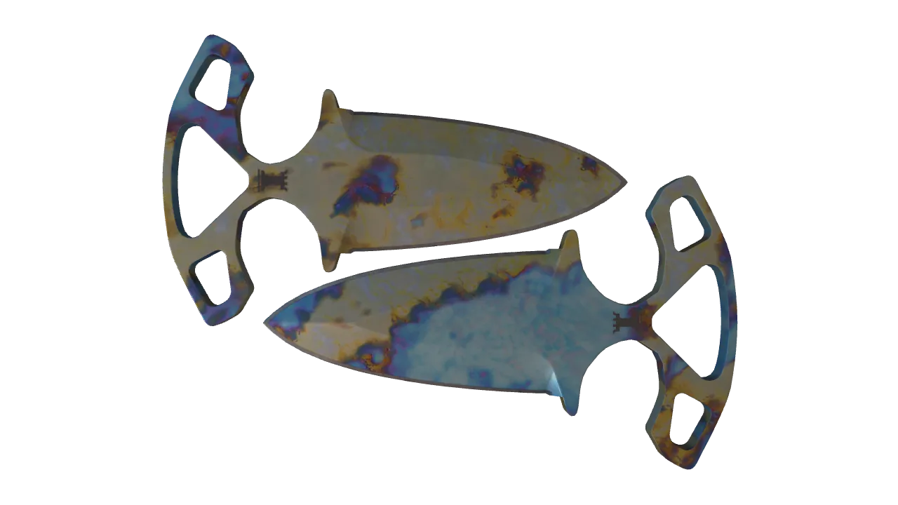 Shadow Daggers | Case Hardened seed #64, front