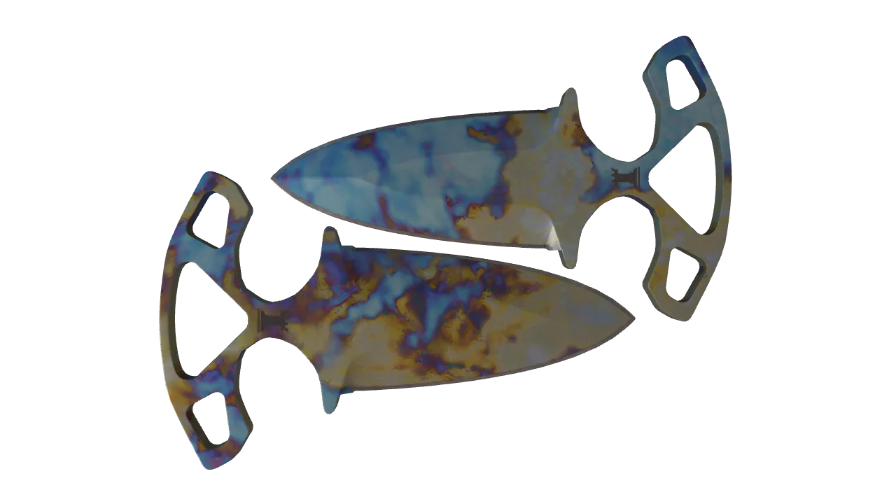 Shadow Daggers | Case Hardened seed #640, back