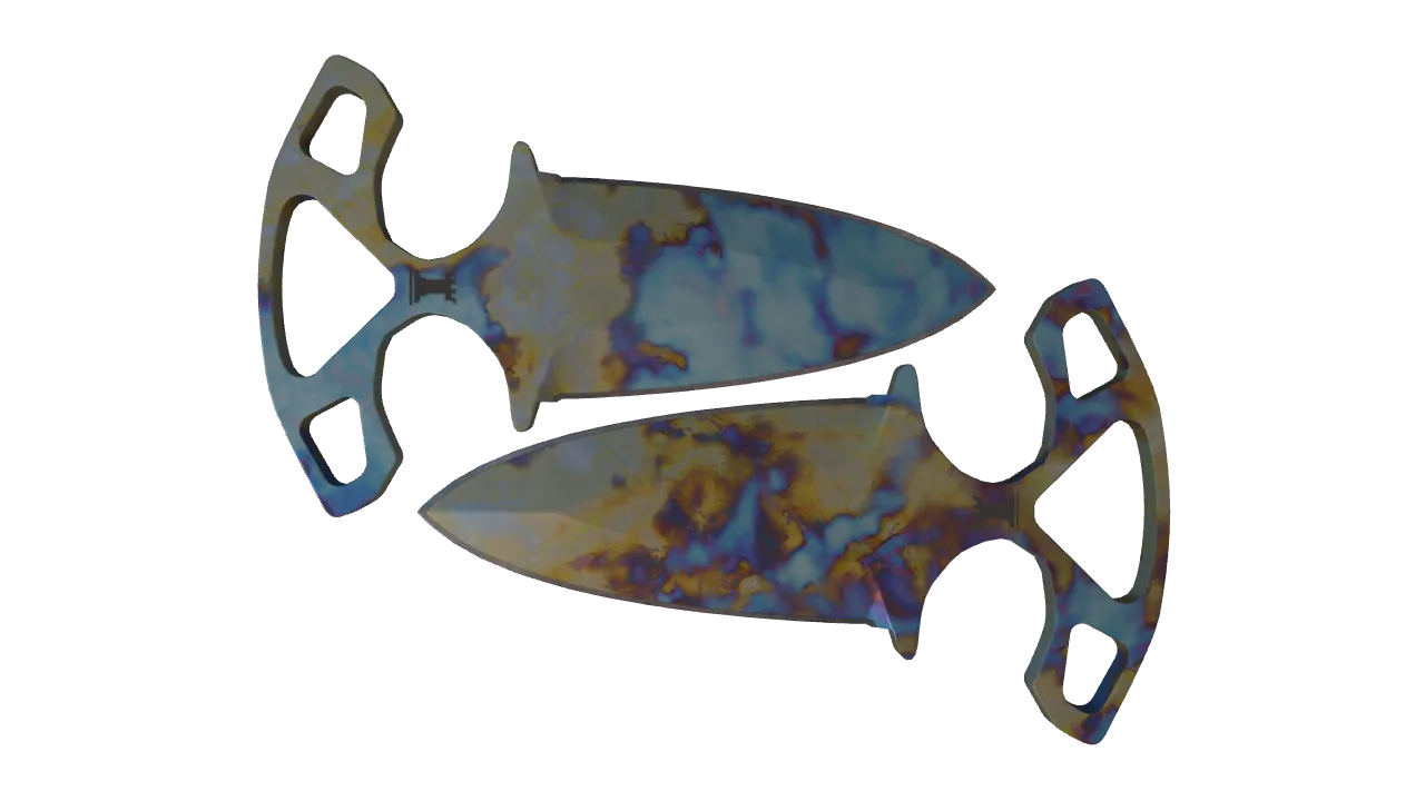 Shadow Daggers | Case Hardened seed #640, front