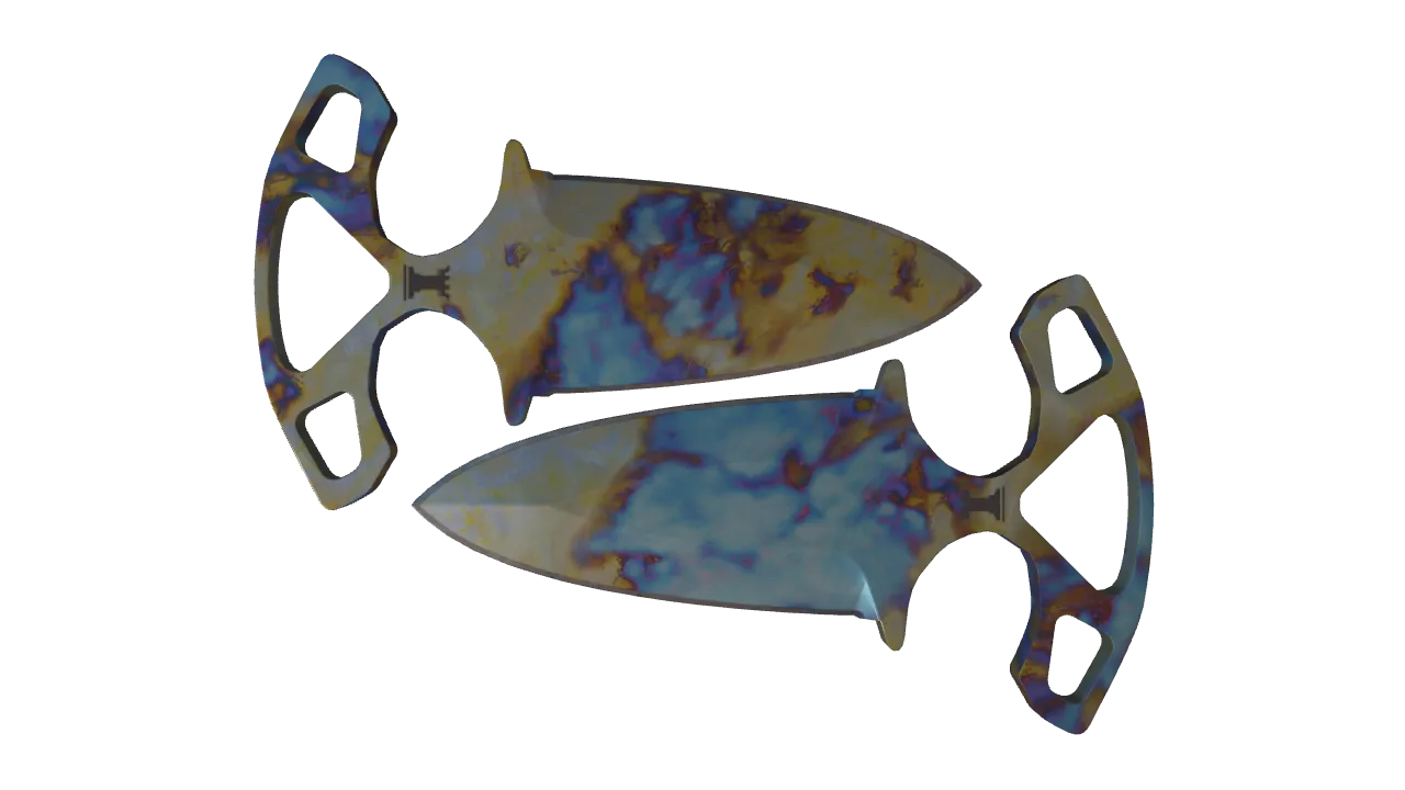 Shadow Daggers | Case Hardened seed #654, front
