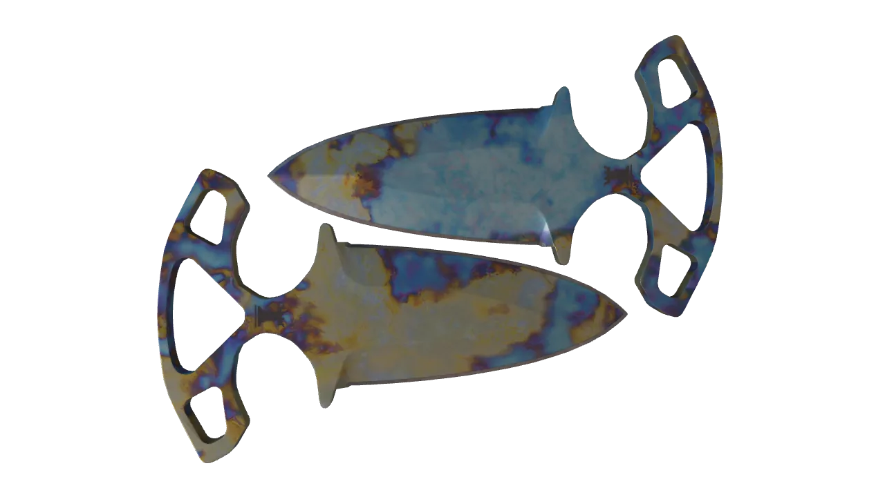 Shadow Daggers | Case Hardened seed #657, back