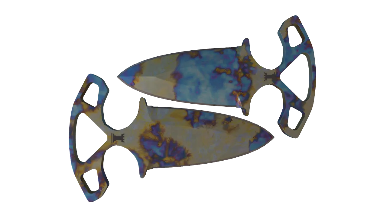 Shadow Daggers | Case Hardened seed #658, back