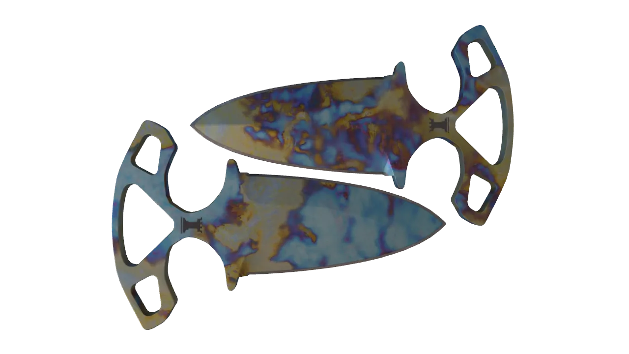 Shadow Daggers | Case Hardened seed #679, back