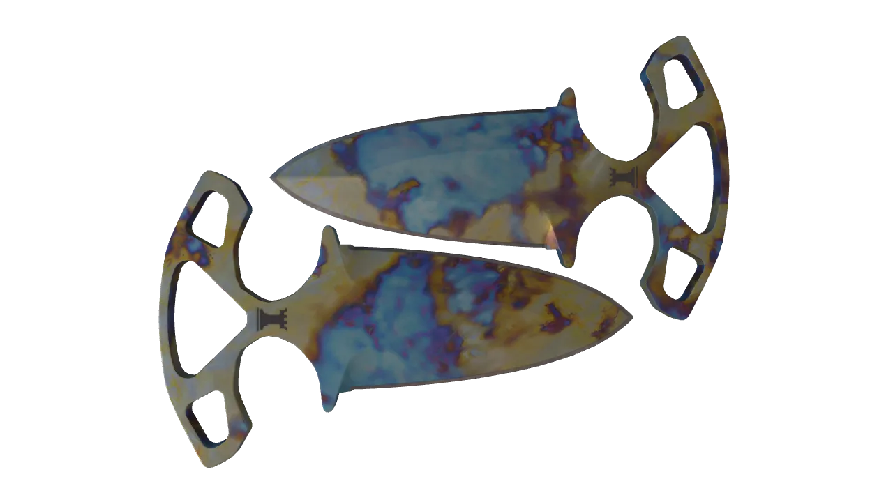 Shadow Daggers | Case Hardened seed #693, back
