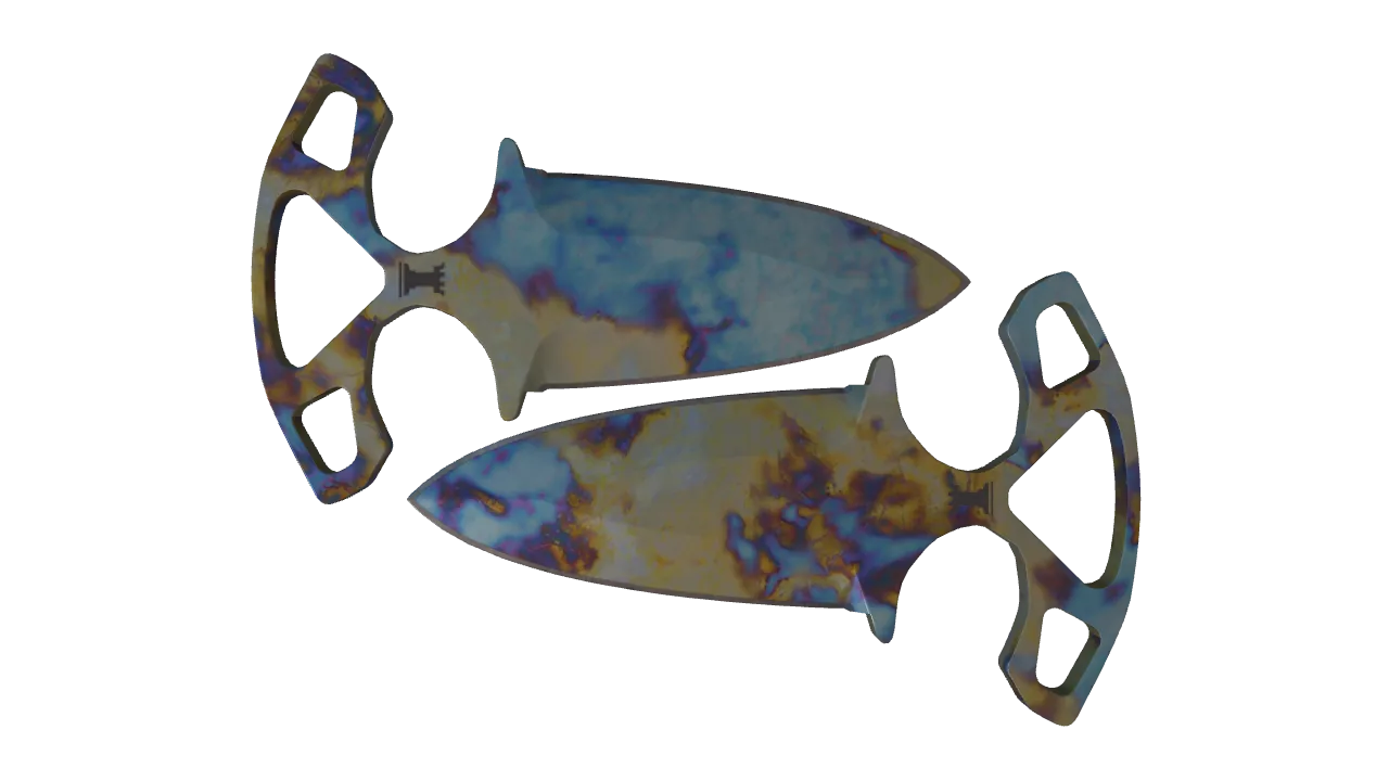 Shadow Daggers | Case Hardened seed #702, front