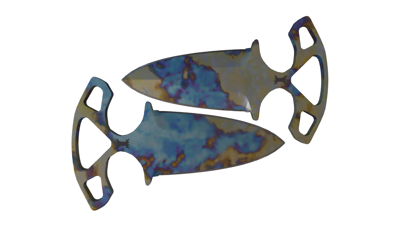 Shadow Daggers | Case Hardened seed #706, back