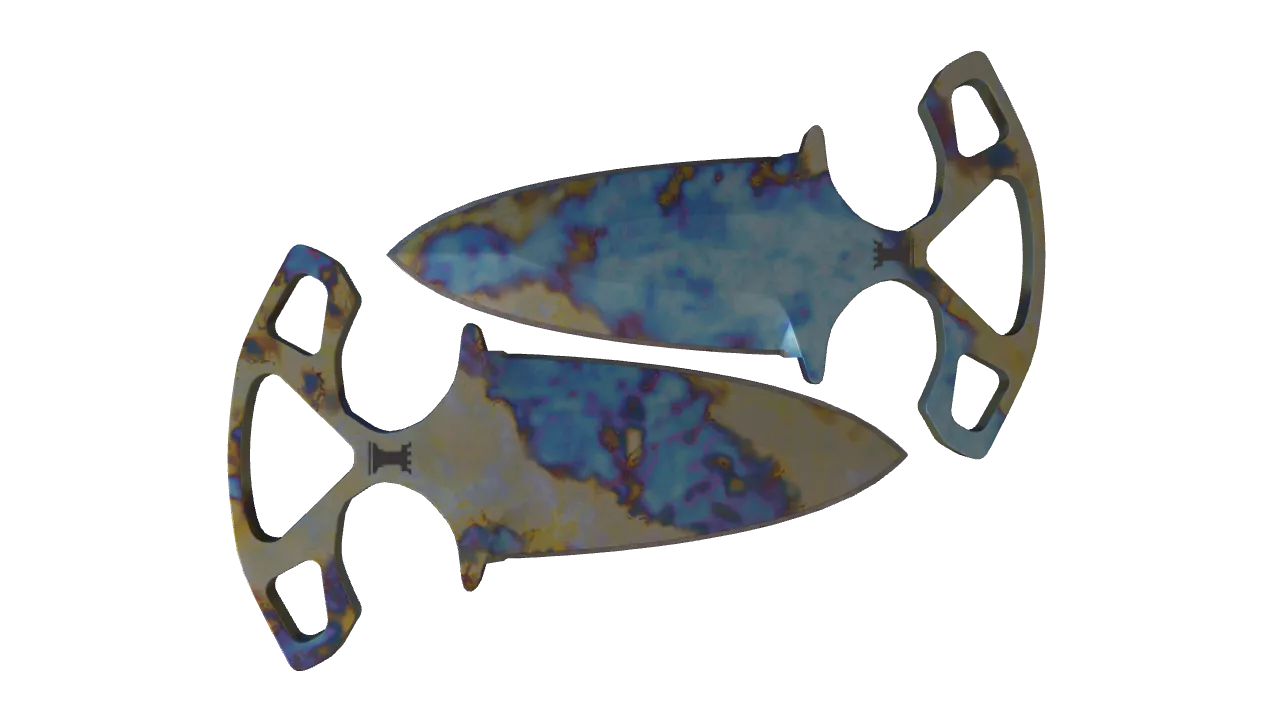 Shadow Daggers | Case Hardened seed #707, back