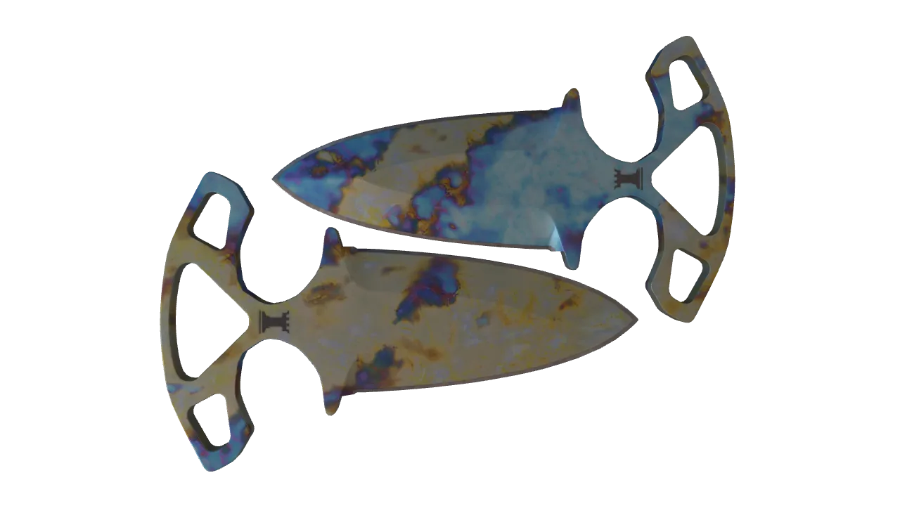 Shadow Daggers | Case Hardened seed #72, back