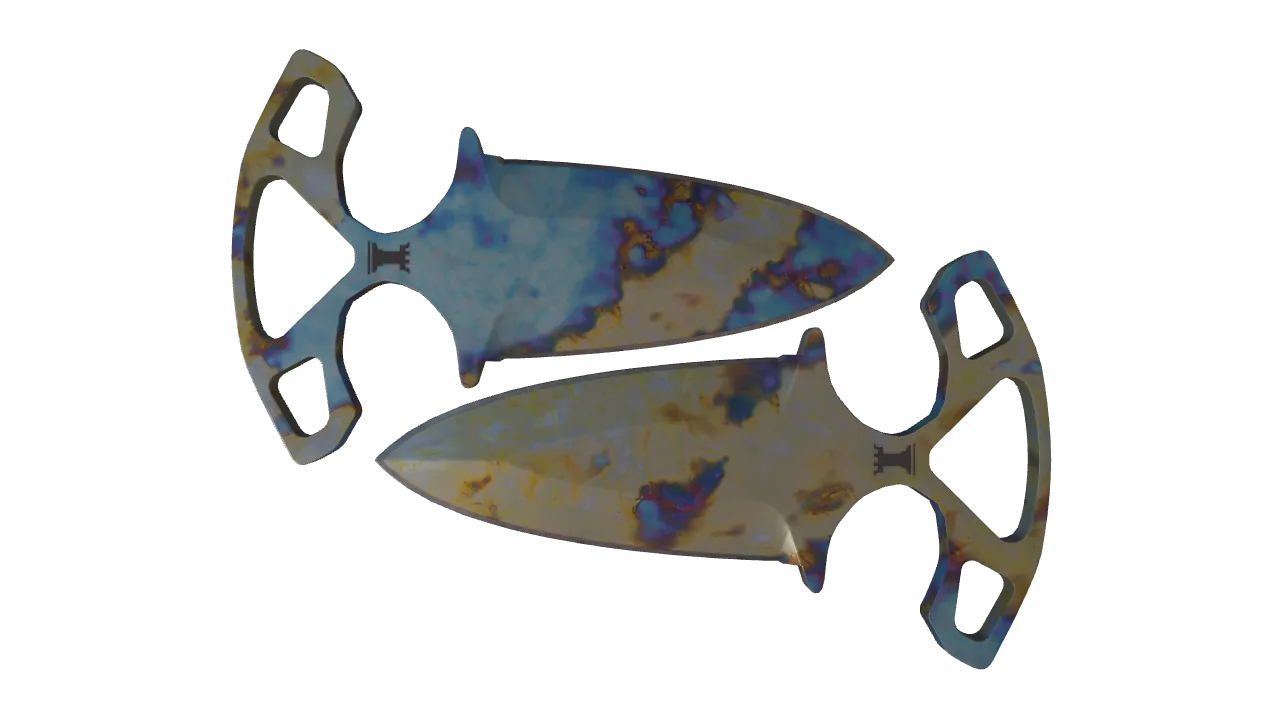 Shadow Daggers | Case Hardened seed #72, front