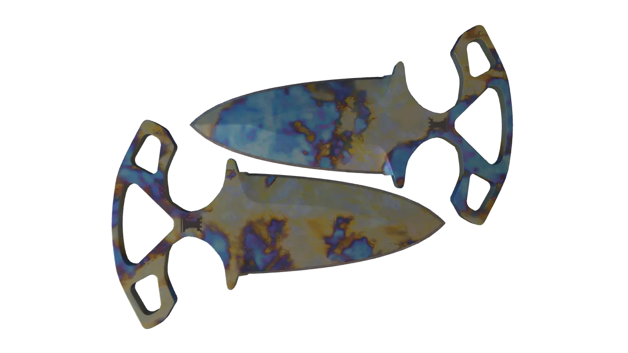 Shadow Daggers | Case Hardened seed #73, back