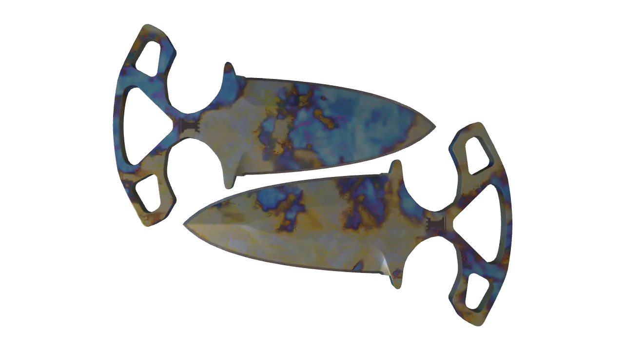 Shadow Daggers | Case Hardened seed #73, front