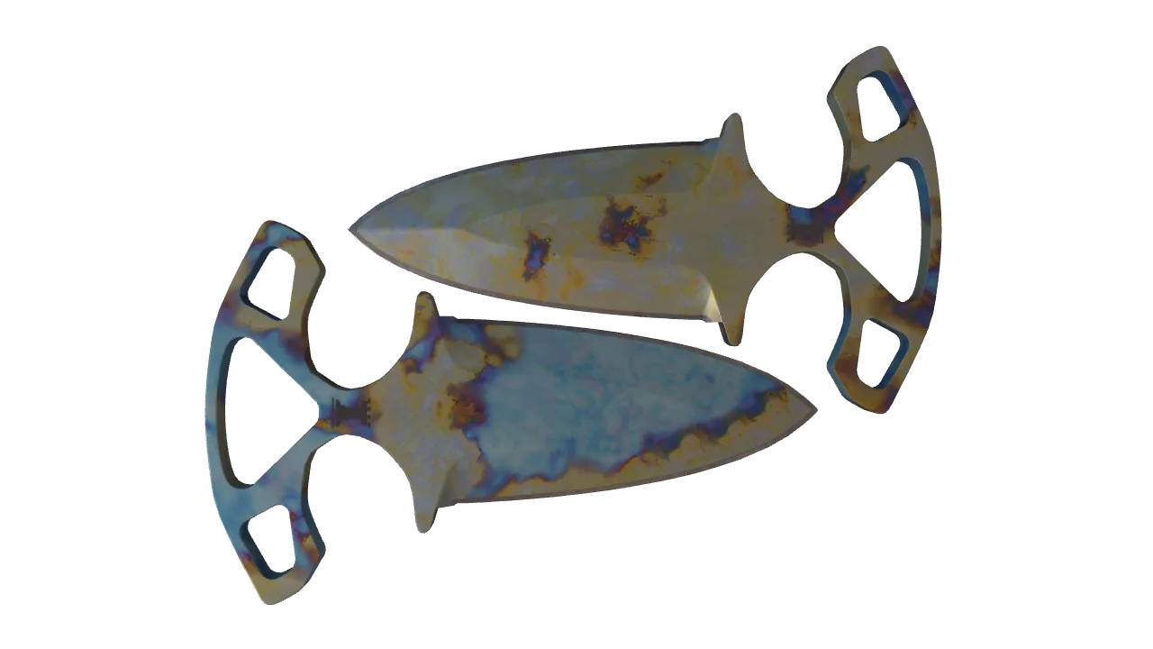 Shadow Daggers | Case Hardened seed #759, back