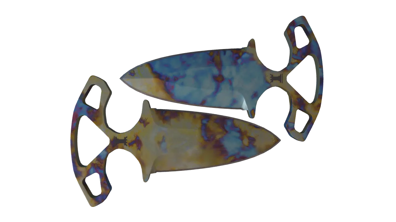 Shadow Daggers | Case Hardened seed #780, back