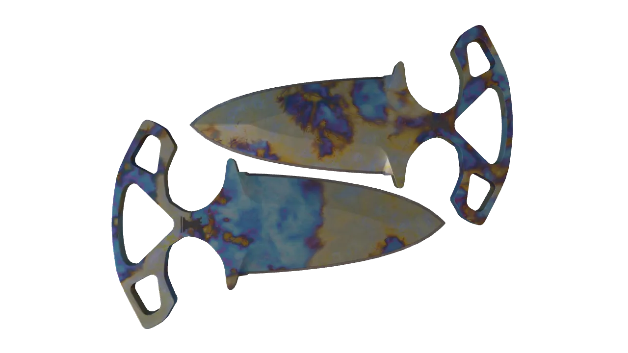 Shadow Daggers | Case Hardened seed #783, back