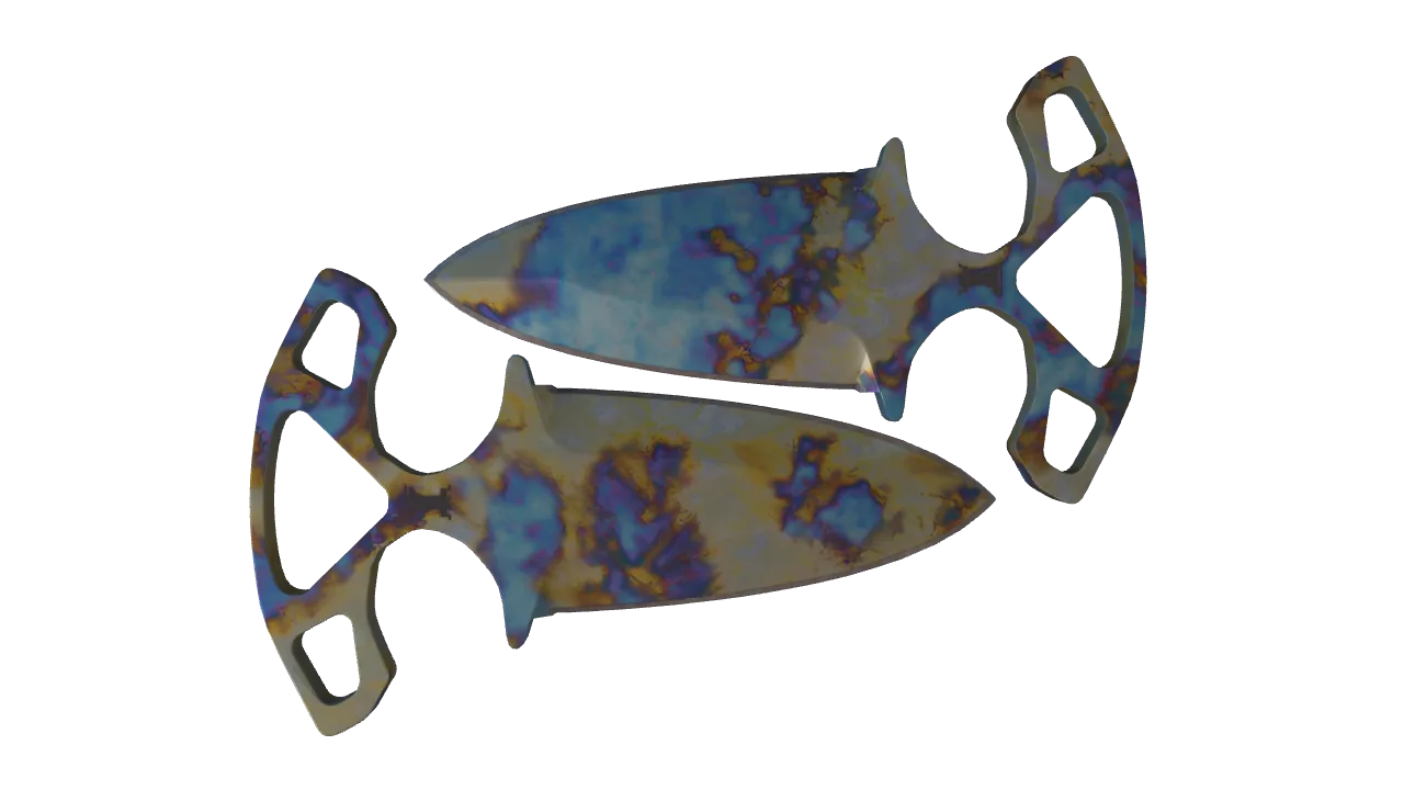 Shadow Daggers | Case Hardened seed #798, back