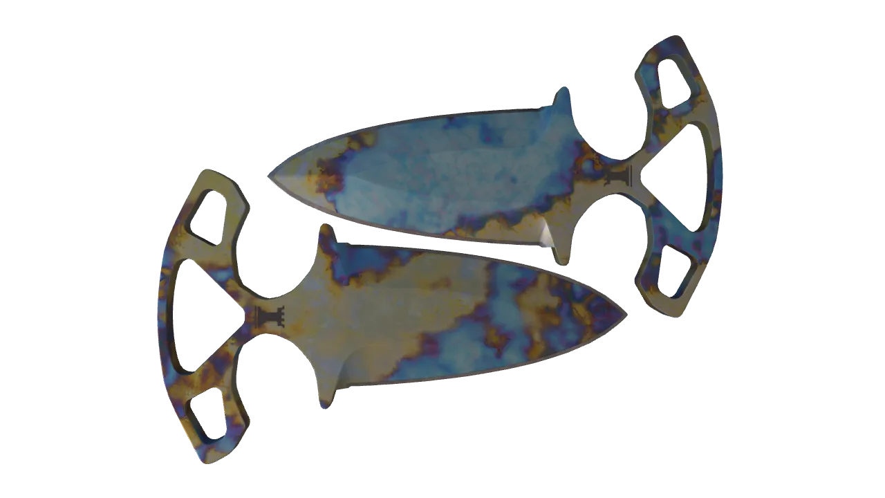 Shadow Daggers | Case Hardened seed #80, back