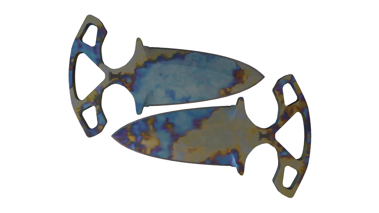 Shadow Daggers | Case Hardened seed #80, front