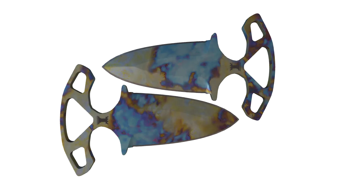 Shadow Daggers | Case Hardened seed #805, back