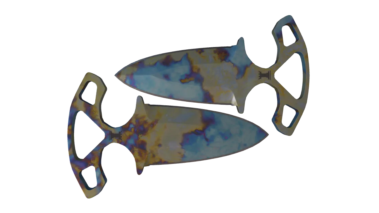 Shadow Daggers | Case Hardened seed #811, back