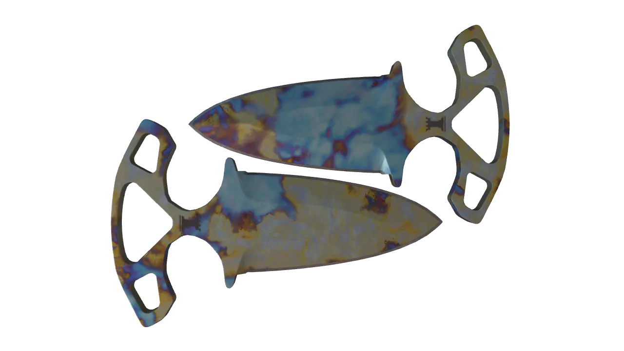 Shadow Daggers | Case Hardened seed #819, back