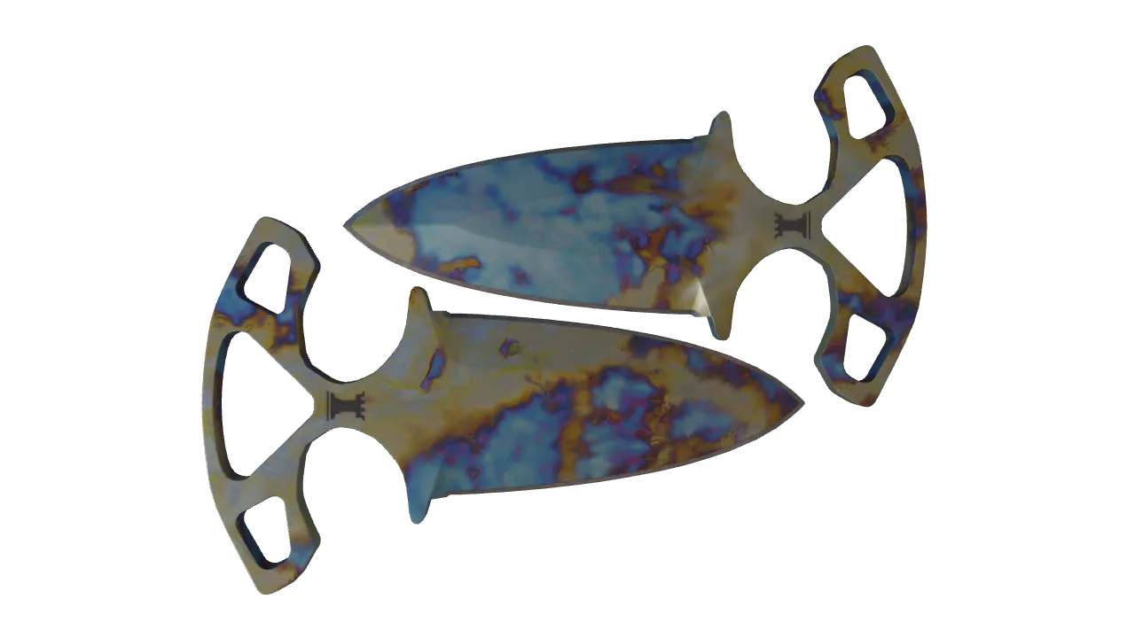 Shadow Daggers | Case Hardened seed #820, back