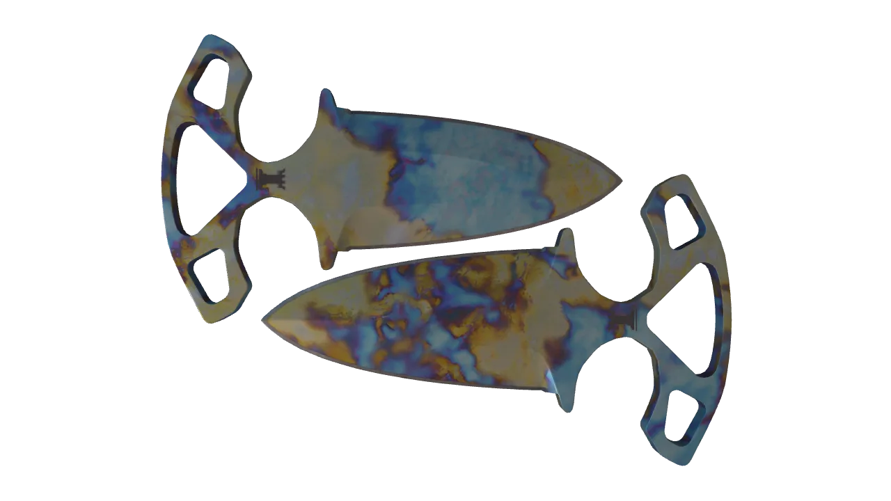 Shadow Daggers | Case Hardened seed #858, front