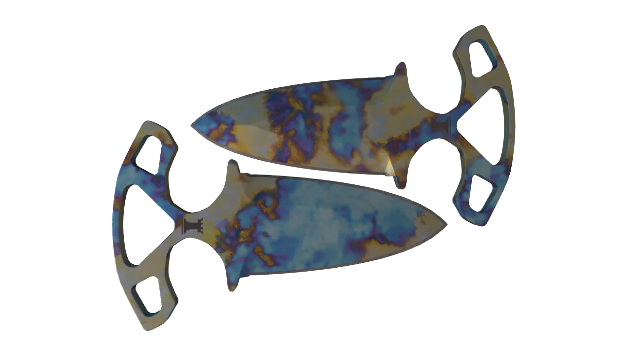 Shadow Daggers | Case Hardened seed #859, back