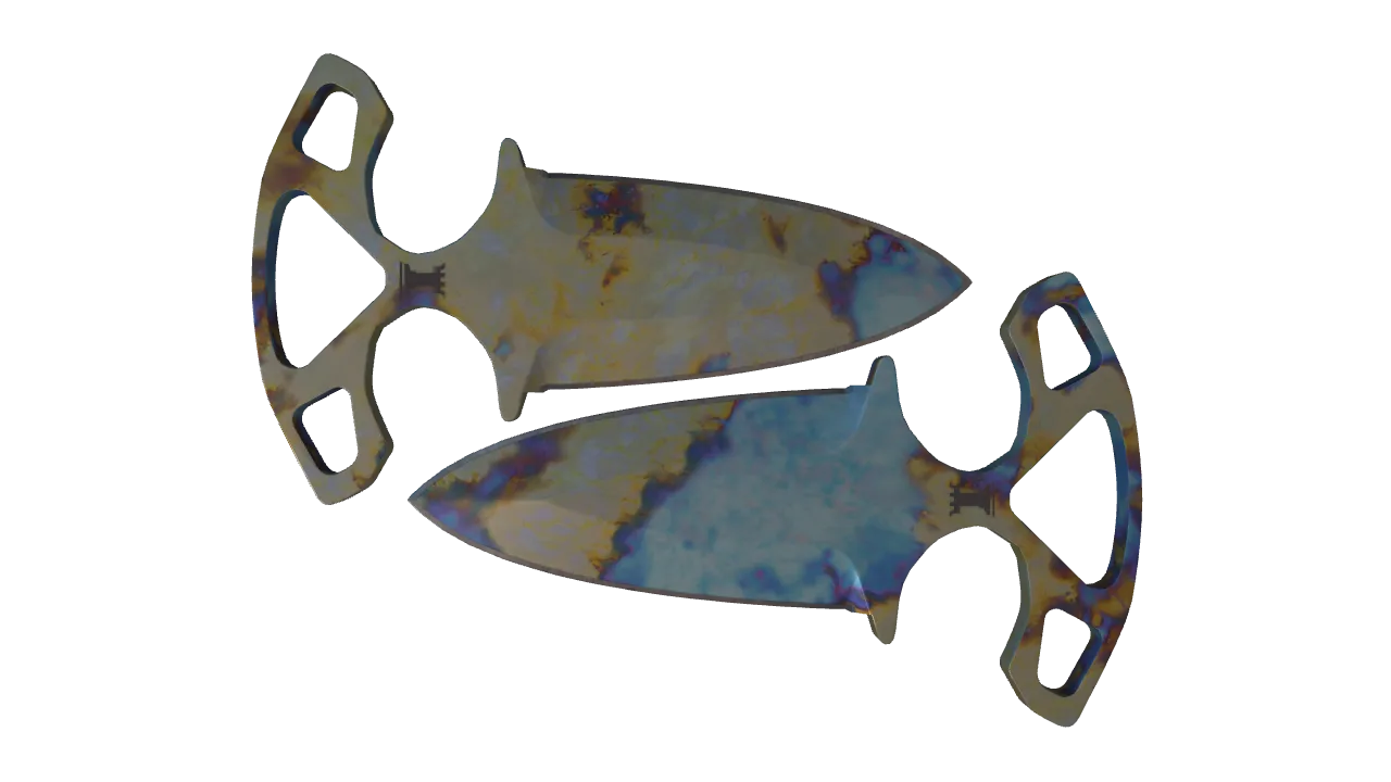 Shadow Daggers | Case Hardened seed #878, front