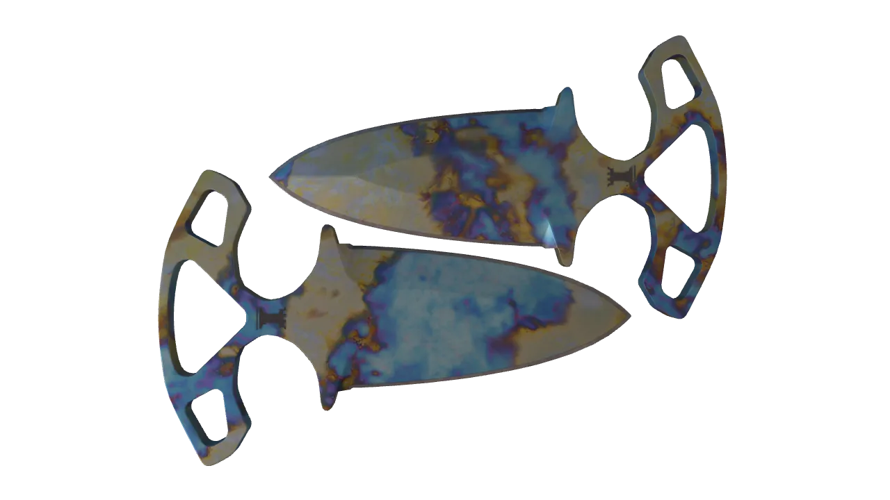 Shadow Daggers | Case Hardened seed #88, back