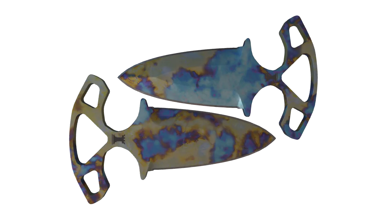 Shadow Daggers | Case Hardened seed #881, back