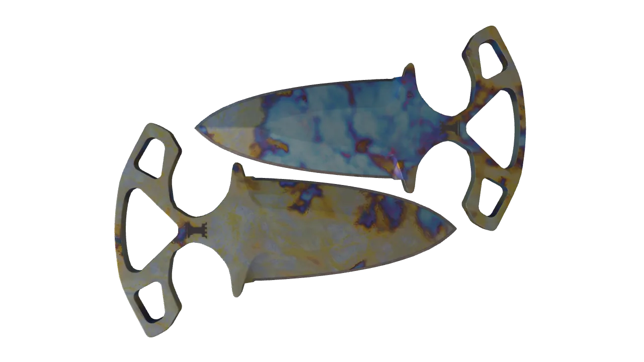 Shadow Daggers | Case Hardened seed #883, back