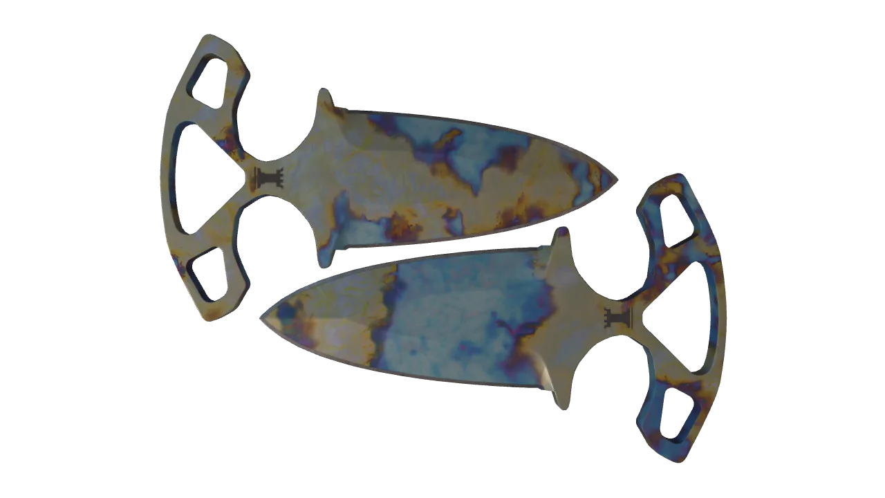Shadow Daggers | Case Hardened seed #885, front