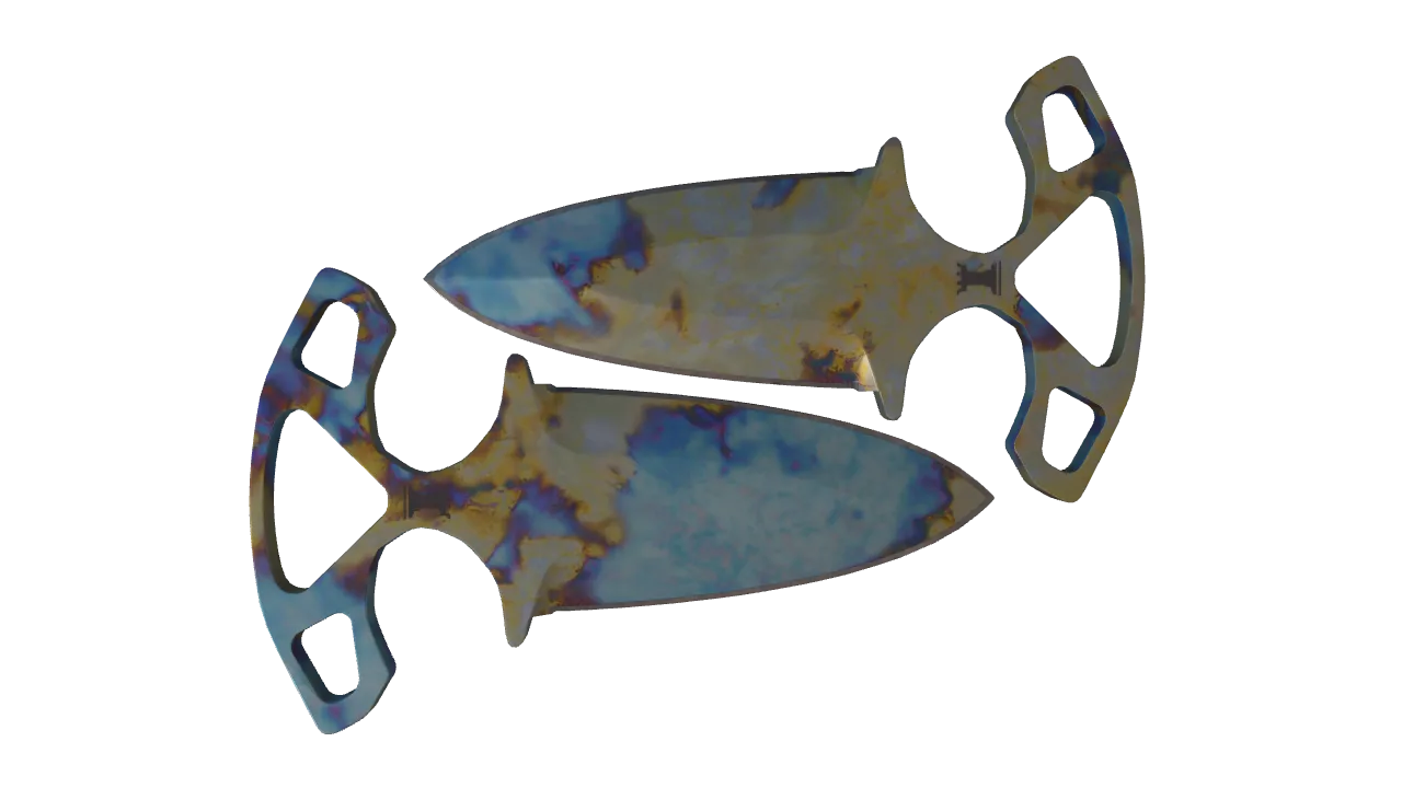 Shadow Daggers | Case Hardened seed #887, back