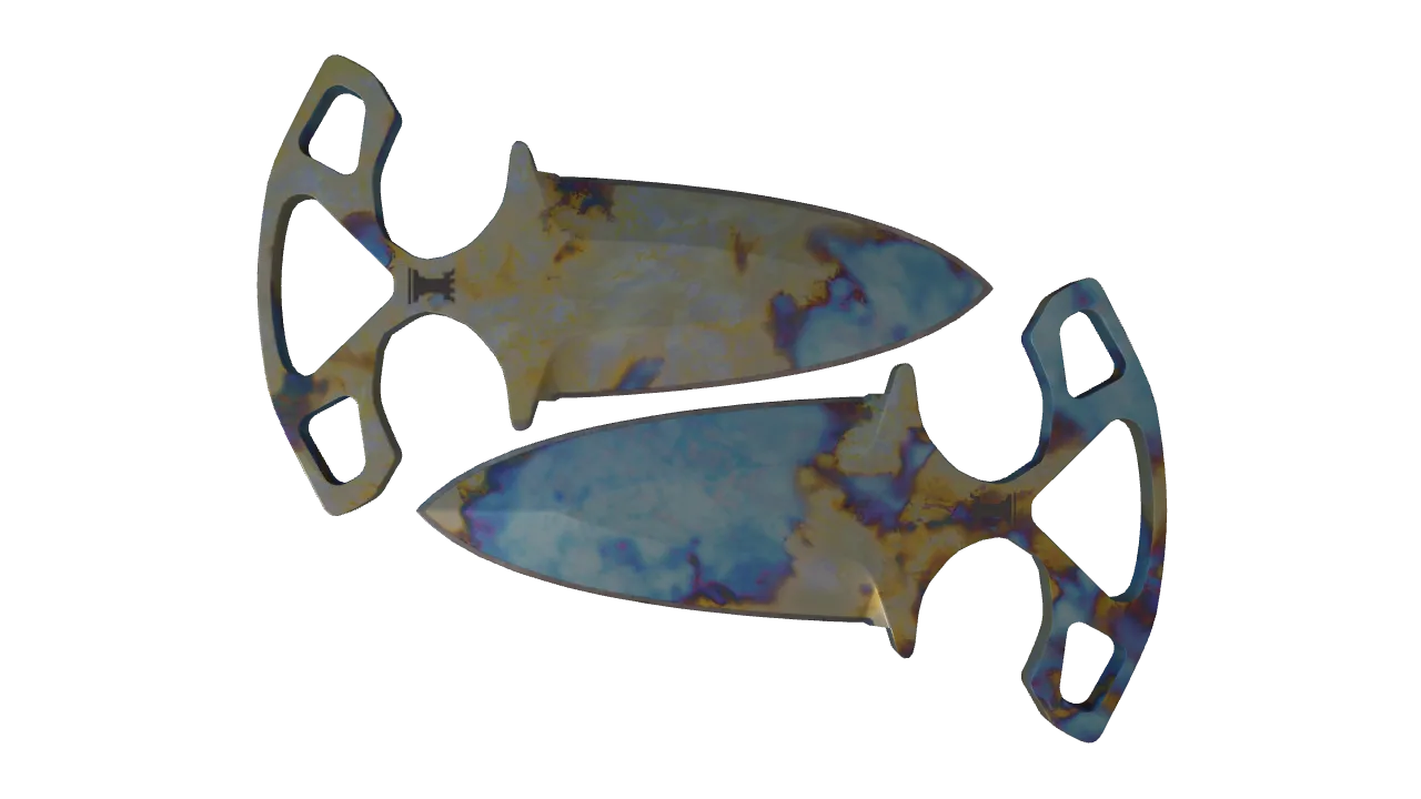 Shadow Daggers | Case Hardened seed #887, front