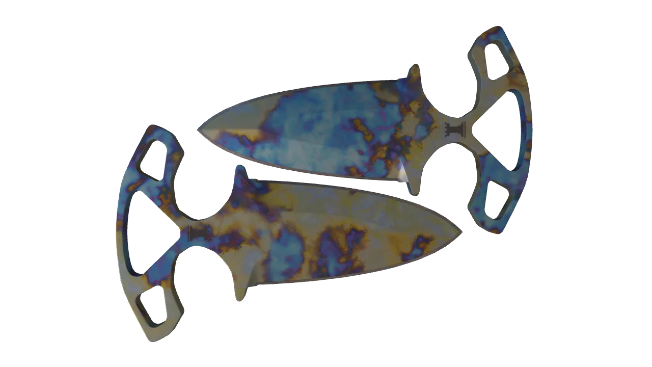 Shadow Daggers | Case Hardened seed #891, back