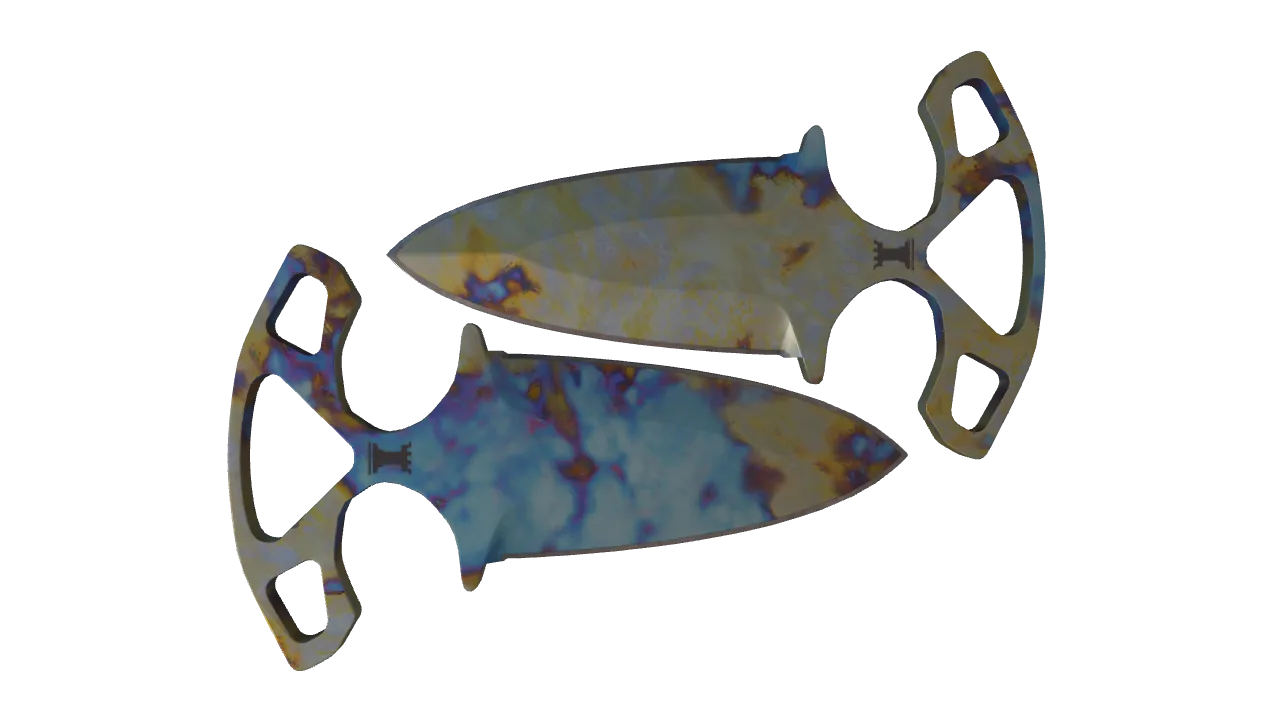 Shadow Daggers | Case Hardened seed #897, back