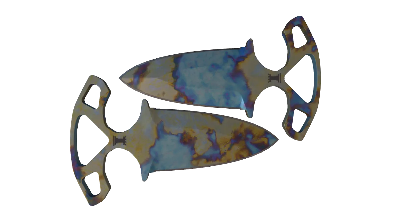 Shadow Daggers | Case Hardened seed #899, back