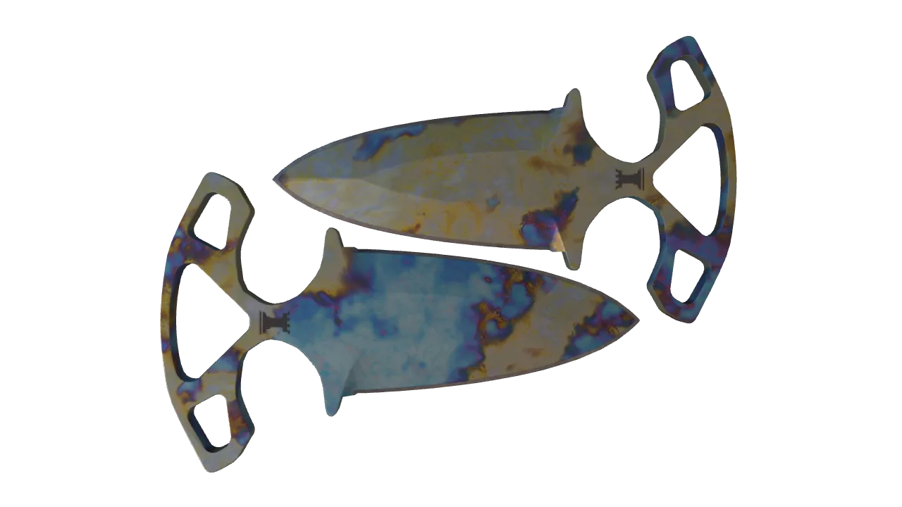 Shadow Daggers | Case Hardened seed #915, back