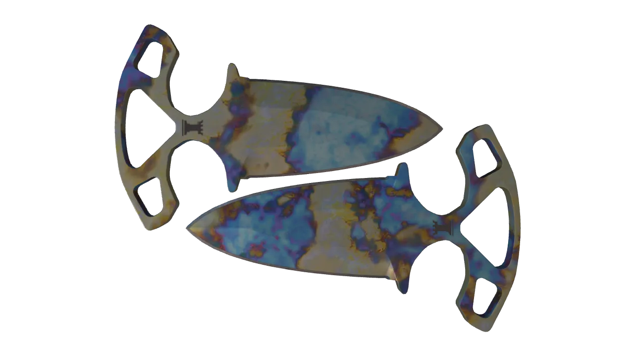 Shadow Daggers | Case Hardened seed #916, front