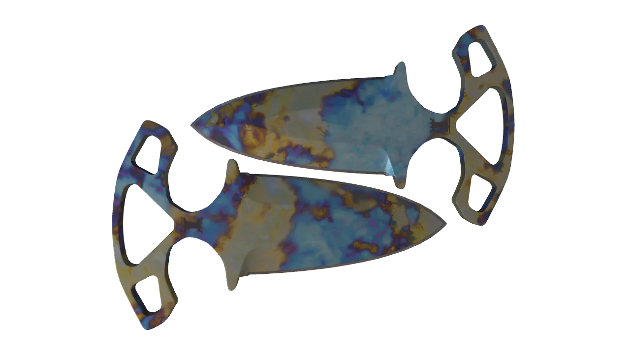 Shadow Daggers | Case Hardened seed #933, back