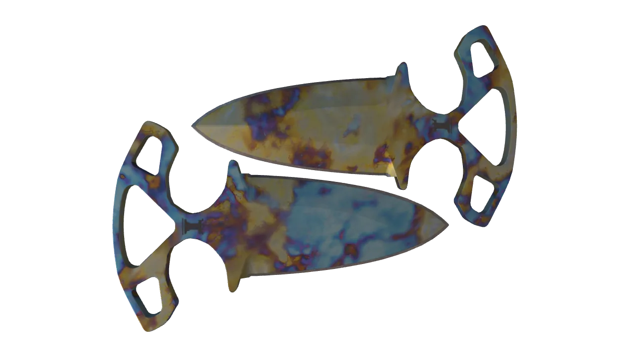 Shadow Daggers | Case Hardened seed #97, back