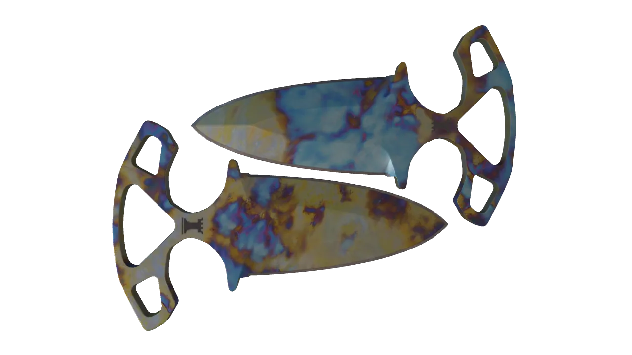 Shadow Daggers | Case Hardened seed #976, back