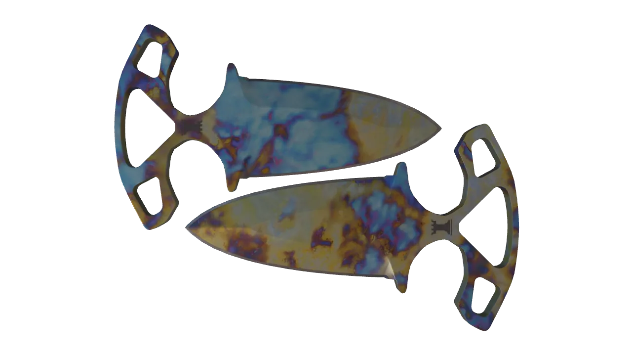 Shadow Daggers | Case Hardened seed #976, front