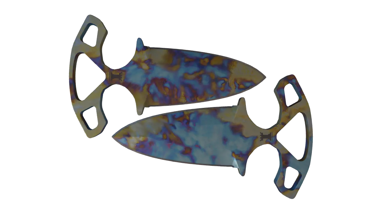 Shadow Daggers | Case Hardened seed #986, front