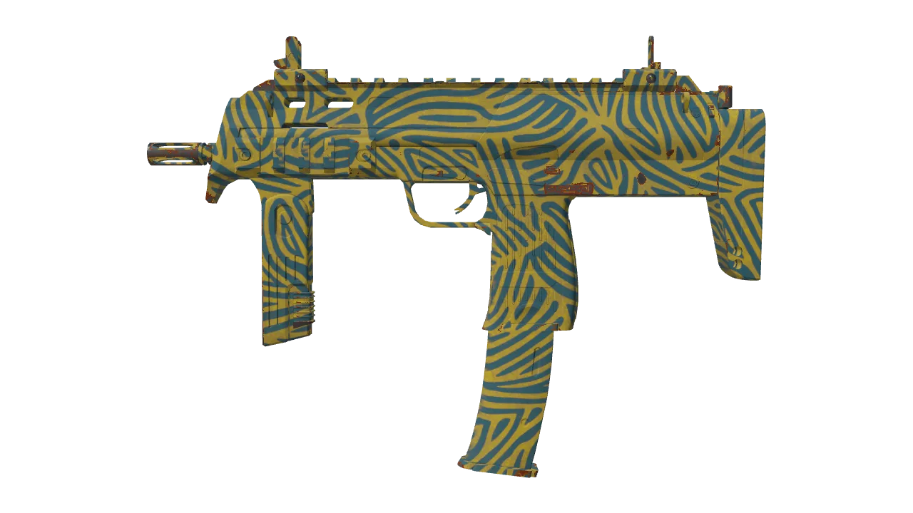 MP7 | Akoben (Factory New) — Dust II light, front