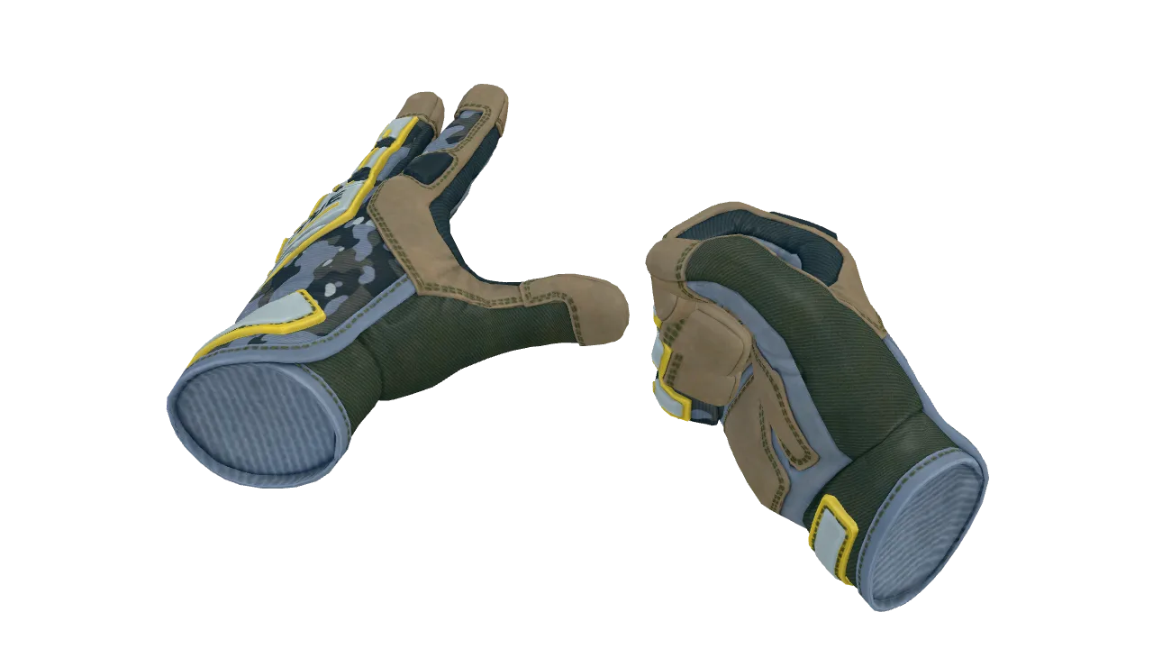 ★ Specialist Gloves | Lt. Commander (Minimal Wear) — Dust II light, front
