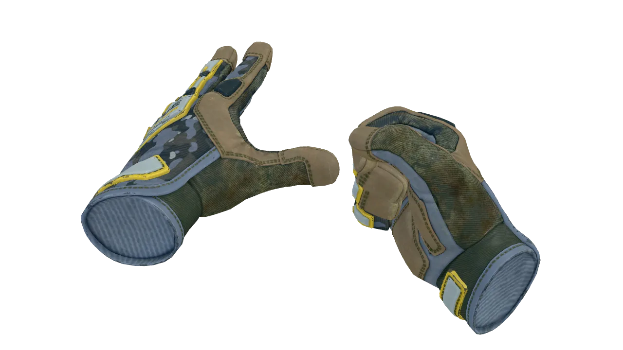 ★ Specialist Gloves | Lt. Commander (Well-Worn) — Dust II light, front
