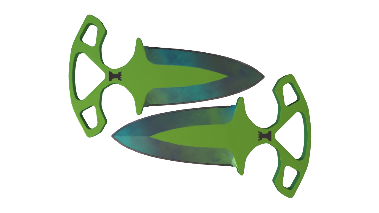 ★ Shadow Daggers | Gamma Doppler (Phase 4) (Factory New) — Dust II light, front