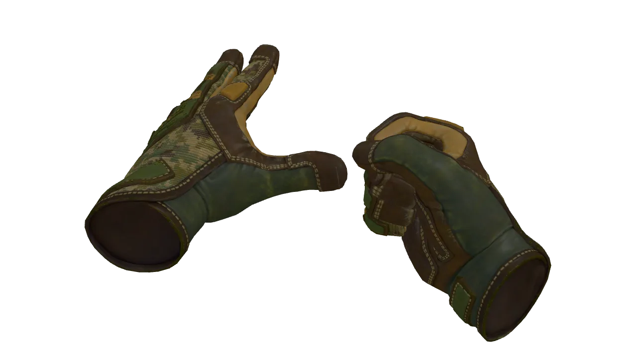 ★ Specialist Gloves | Forest DDPAT (Field-Tested) — Dust II light, front
